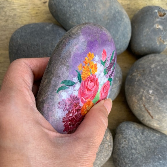 Painted Rock Flowers - Picture 4 of 7